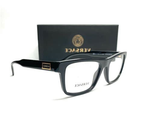 versace ve3277 gb1 black men eyeglasses|Versace VE3277 GB1 Eyeglasses in Black .